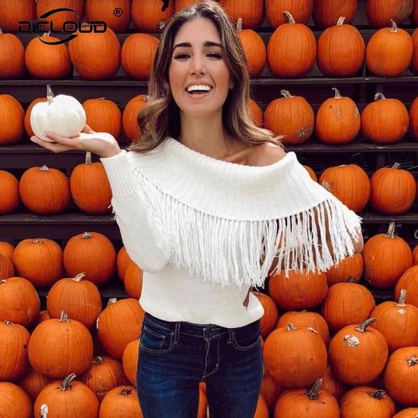 ins fashion tassels one sleeve jumpers women chic off shoulder sweaters pullovers streetwear elegant autumn winter sweater, White;black
ins fashion tassels one sleeve jumpers women chic off shoulder sweaters pullovers streetwear elegant autumn winter sweater, White;black