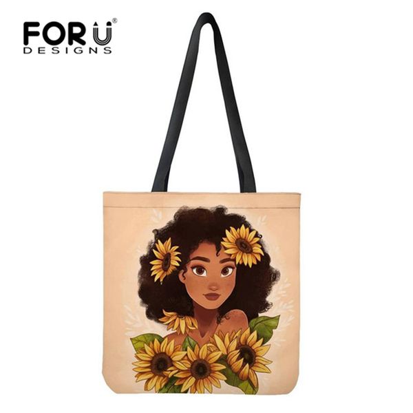 forudesigns eco-friendly canvas shopping bag casual reusable folded shoulder bag black art african girls linen laige tote bags
forudesigns eco-friendly canvas shopping bag casual reusable folded shoulder bag black art african girls linen laige tote bags