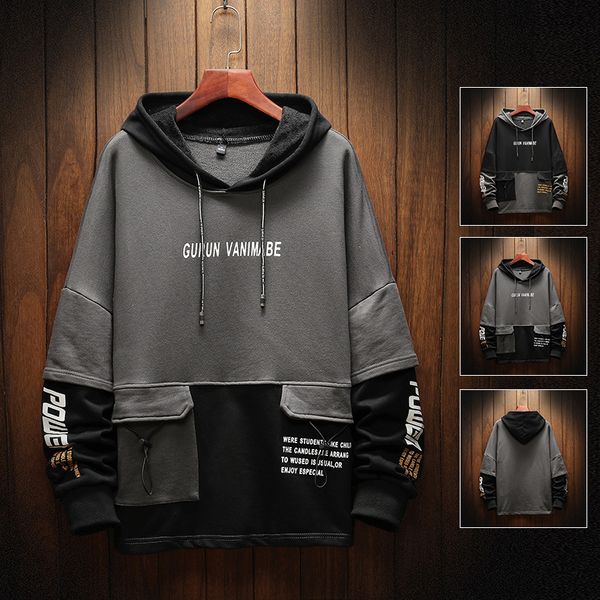 новое прибытие мужские толстовки моды заплатки толстовки мужские casual письмо hip hop пиджаков, Black
новое прибытие мужские толстовки моды заплатки толстовки мужские casual письмо hip hop пиджаков, Black