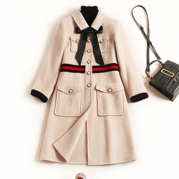 2019 winter women's 100% wool overcoat fashion women elegant woollen coat b223, Black
2019 winter women's 100% wool overcoat fashion women elegant woollen coat b223, Black