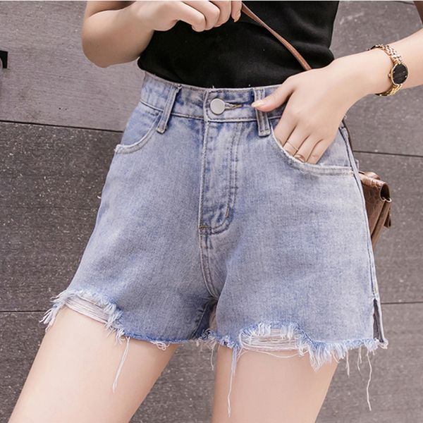 fmfssom new summer casual denim women shorts jeans high waists tassel ripped loose korean mini female straight bottoms, Blue
fmfssom new summer casual denim women shorts jeans high waists tassel ripped loose korean mini female straight bottoms, Blue