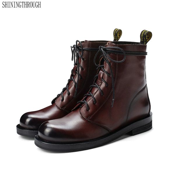 fashion women motorcycle boots corss-tied short autumn winter ladies shoes woman genuine leather boots size 41 42 43, Black
fashion women motorcycle boots corss-tied short autumn winter ladies shoes woman genuine leather boots size 41 42 43, Black