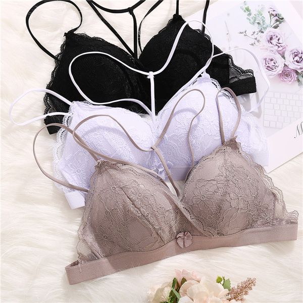 women no-rims lace flower underwear intimate bras stretch racerback seamless padded tank vest bra push up lady everday, Red;black
women no-rims lace flower underwear intimate bras stretch racerback seamless padded tank vest bra push up lady everday, Red;black
