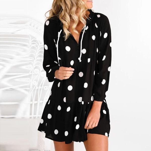 женское повседневное платье в горошек boho vintage dress элегантная осенняя мода с длинным рукавом v-образным вырезом платья одежда sweet su, Black;gray
женское повседневное платье в горошек boho vintage dress элегантная осенняя мода с длинным рукавом v-образным вырезом платья одежда sweet su, Black;gray