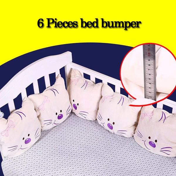 6 pcs/set baby bed bumper cat around cushion cot protector safe bumper guards infant pillows newborns bedding set room decor
6 pcs/set baby bed bumper cat around cushion cot protector safe bumper guards infant pillows newborns bedding set room decor