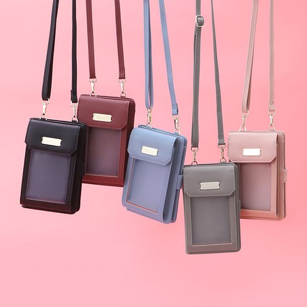 new pu leather phone bag fashion for women wallet waterproof transparent travel outdoors shoulder bags diagonal dropshipping
new pu leather phone bag fashion for women wallet waterproof transparent travel outdoors shoulder bags diagonal dropshipping