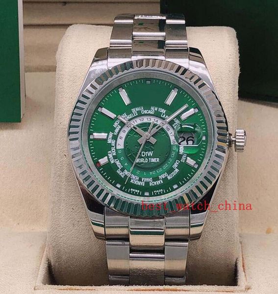 new 2019 sky-dweller 326934 m326934 green dial 42mmasia 2813 movement stainless steel automatic men's watch christmas season gift, Slivery;brown
new 2019 sky-dweller 326934 m326934 green dial 42mmasia 2813 movement stainless steel automatic men's watch christmas season gift, Slivery;brown
