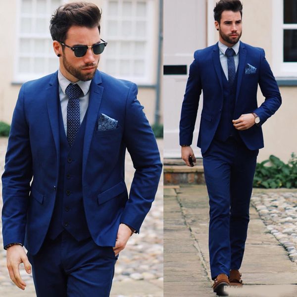 royal blue three pieces mens suits slim fit wedding grooms tuxedos notched lapel formal prom suit (jacket+pants+vest, Black;gray
royal blue three pieces mens suits slim fit wedding grooms tuxedos notched lapel formal prom suit (jacket+pants+vest, Black;gray
