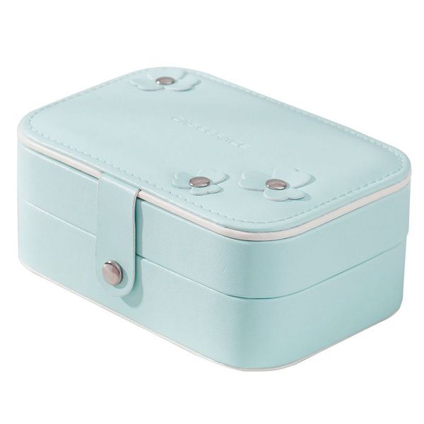 portable women jewelry box storage organizer girls travel 2-layer rectangle earrings ring necklace carrying case gift boxes, Pink;blue
portable women jewelry box storage organizer girls travel 2-layer rectangle earrings ring necklace carrying case gift boxes, Pink;blue