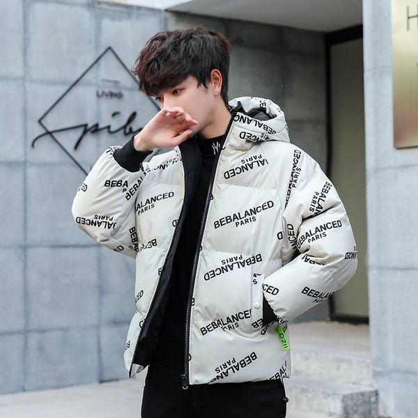 winter men's hooded down jacket korean style tide brand fashion loose casual thicken zipper warm jacket coat parka men, Black
winter men's hooded down jacket korean style tide brand fashion loose casual thicken zipper warm jacket coat parka men, Black