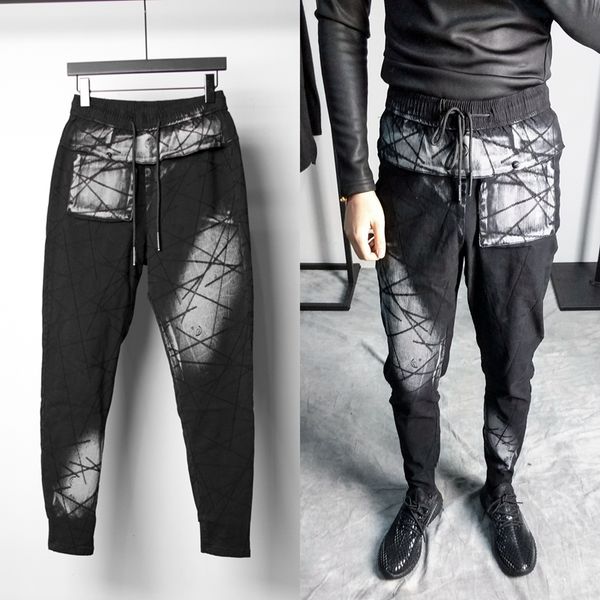m~5xl new 2019 men's clothing adolescent society slim tootsies tidal current trousers haran pants plus size costumes, Black
m~5xl new 2019 men's clothing adolescent society slim tootsies tidal current trousers haran pants plus size costumes, Black