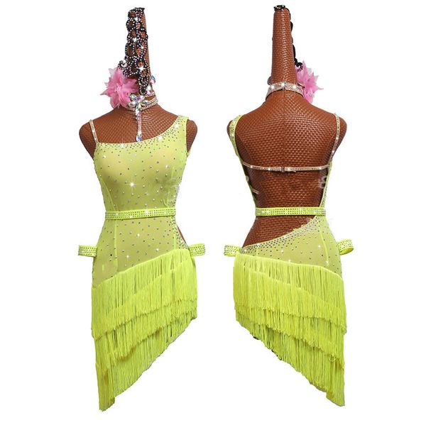 shiny rhinestones latin dance dress women competition lace fringed dresses elegant salsa rumba samba ballroom tango costumes, Black;red
shiny rhinestones latin dance dress women competition lace fringed dresses elegant salsa rumba samba ballroom tango costumes, Black;red