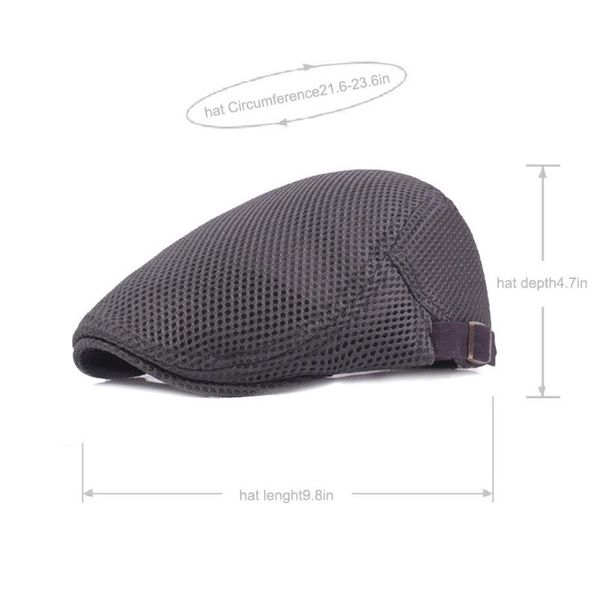 missky women men solid color adjustable breathable beret peaked cap chic outdoor beret cap, Blue;gray
missky women men solid color adjustable breathable beret peaked cap chic outdoor beret cap, Blue;gray