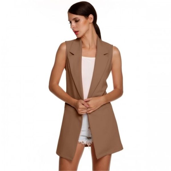 2020 autumn new women fashion elegant office pocket slim coat elegant sleeveless solid vests jacket outwear casual coat female, Black;white
2020 autumn new women fashion elegant office pocket slim coat elegant sleeveless solid vests jacket outwear casual coat female, Black;white
