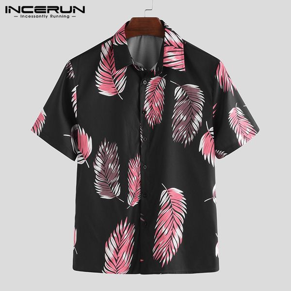 incerun summer men hawaiian shirt printed short sleeve 2019 vacation streetwear lapel casual camisa beach shirts men s-3xl, White;black
incerun summer men hawaiian shirt printed short sleeve 2019 vacation streetwear lapel casual camisa beach shirts men s-3xl, White;black