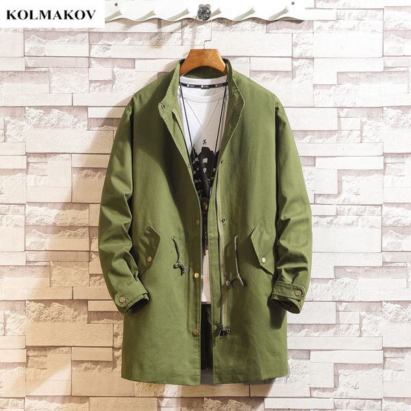 2019 new arrivals autumn men's pure color casual trench coat stand-up collar windbreakers male jackets men jacket, Tan;black
2019 new arrivals autumn men's pure color casual trench coat stand-up collar windbreakers male jackets men jacket, Tan;black