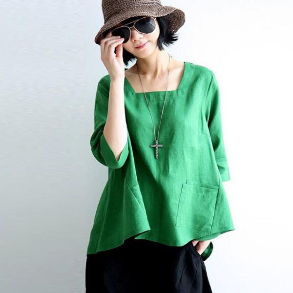 2020 robe formal green plus size linen women blouses shirts winter loose tunique blouse shirt oversized women linen blusas ah170, White
2020 robe formal green plus size linen women blouses shirts winter loose tunique blouse shirt oversized women linen blusas ah170, White