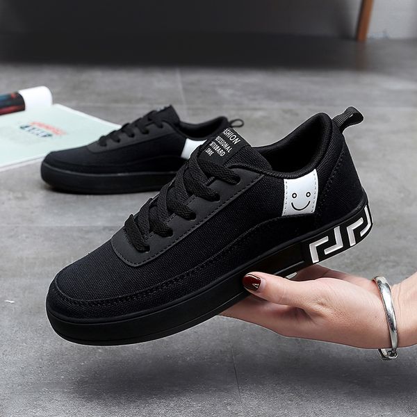 men women sale couple canva shoes flat shoes black red autumn walking designer mens womens casual shoes