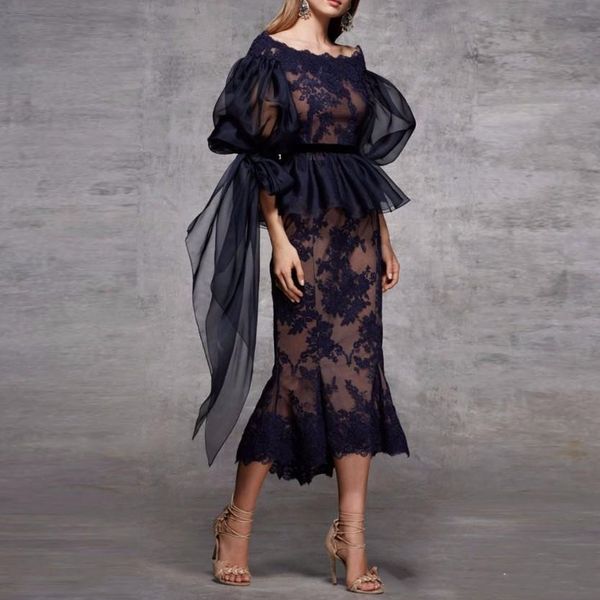 2019 scoop neck lace peplum mermaid evening dresses ruched long sleeves tea length formal party cocktail prom dresses e023, Black;red
2019 scoop neck lace peplum mermaid evening dresses ruched long sleeves tea length formal party cocktail prom dresses e023, Black;red