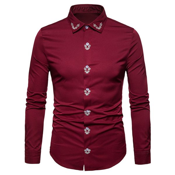 jaycosin shirt fashion personality men's casual lapel embroidery long-sleeved shirt men's casual trend street top, White;black
jaycosin shirt fashion personality men's casual lapel embroidery long-sleeved shirt men's casual trend street top, White;black