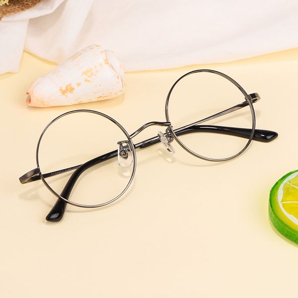 pure titanium round frame glasses male myopic degree retro small round glasses frame female tide light eye protection radiation, Black
pure titanium round frame glasses male myopic degree retro small round glasses frame female tide light eye protection radiation, Black