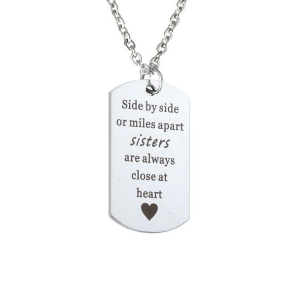 stainless steel square pendant necklace sister necklace we are sisters connected by the heart friends necklace gift, Silver
stainless steel square pendant necklace sister necklace we are sisters connected by the heart friends necklace gift, Silver