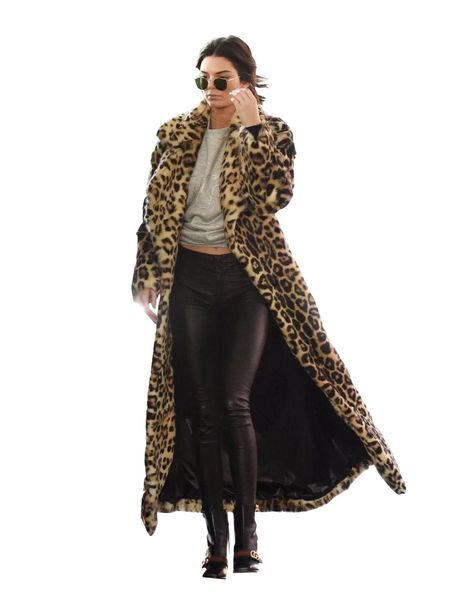 women fashion winter fur long coat leopard show spots loose warm casual women leopard outerwear manteau thick faux fur coats, Black
women fashion winter fur long coat leopard show spots loose warm casual women leopard outerwear manteau thick faux fur coats, Black