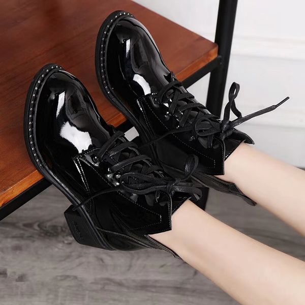 ankle boots for women's autumn winter mirror puppy heel female boots strap knee bootie lace up warm causal solid color shoes, Black
ankle boots for women's autumn winter mirror puppy heel female boots strap knee bootie lace up warm causal solid color shoes, Black
