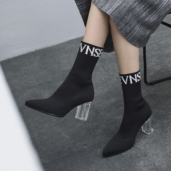socks boots elastic boots woman high with stovepipe sharp short woman autumn with single, Black
socks boots elastic boots woman high with stovepipe sharp short woman autumn with single, Black