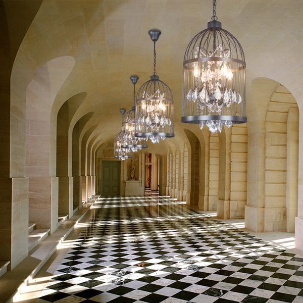 American loft iron retro bird cage Pendant Light crystal hotel lobby light restaurant lamp villa stairs Pendant Lights
American loft iron retro bird cage Pendant Light crystal hotel lobby light restaurant lamp villa stairs Pendant Lights