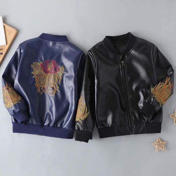 2019 baby boy clothes casual fashion printing patchwork imitation leather jacket coat for boys cocuk mont 1225, Blue;gray
2019 baby boy clothes casual fashion printing patchwork imitation leather jacket coat for boys cocuk mont 1225, Blue;gray