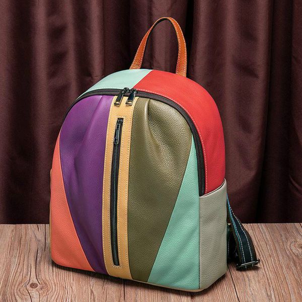 johnature retro genuine leather color splicing backpack 2020 new women bag leisure first layer cowhide large capacity travel bag
johnature retro genuine leather color splicing backpack 2020 new women bag leisure first layer cowhide large capacity travel bag