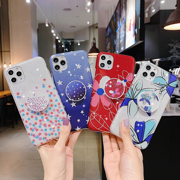 luxury glitter star holder cover tpu phone stand flower case for iphone 11 pro xs max xr x 7 8 plus se 2020
luxury glitter star holder cover tpu phone stand flower case for iphone 11 pro xs max xr x 7 8 plus se 2020