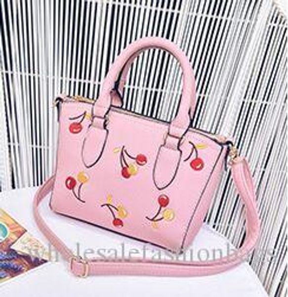 female bag embroidered cherry design portable shell bag 2017 new one shoulder joker bag
female bag embroidered cherry design portable shell bag 2017 new one shoulder joker bag