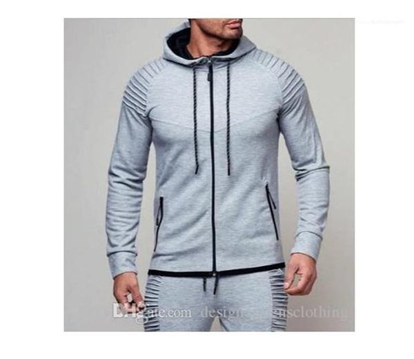 male fitness slim casual clothing spring autumn hoodies for men sports cardigan fold sweatshirts, Black 
male fitness slim casual clothing spring autumn hoodies for men sports cardigan fold sweatshirts, Black