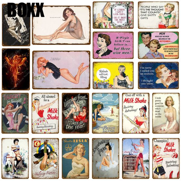 pin up girl milk shake vintage metal signs lady plaque vintage poster wall decor bar pub club man cave retro plate
pin up girl milk shake vintage metal signs lady plaque vintage poster wall decor bar pub club man cave retro plate