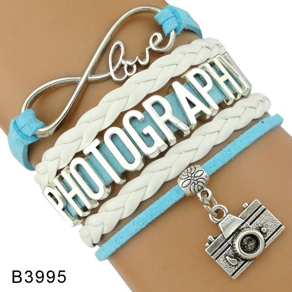 charm bracelets gift for her him infinity love pography pographer camera leather wrap women, Golden;silver
charm bracelets gift for her him infinity love pography pographer camera leather wrap women, Golden;silver