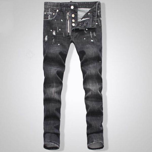 wholesale-men's new biker oil printed jeans classic mens fashion brand skinny patchwork denim for d2jeans man1467
wholesale-men's new biker oil printed jeans classic mens fashion brand skinny patchwork denim for d2jeans man1467