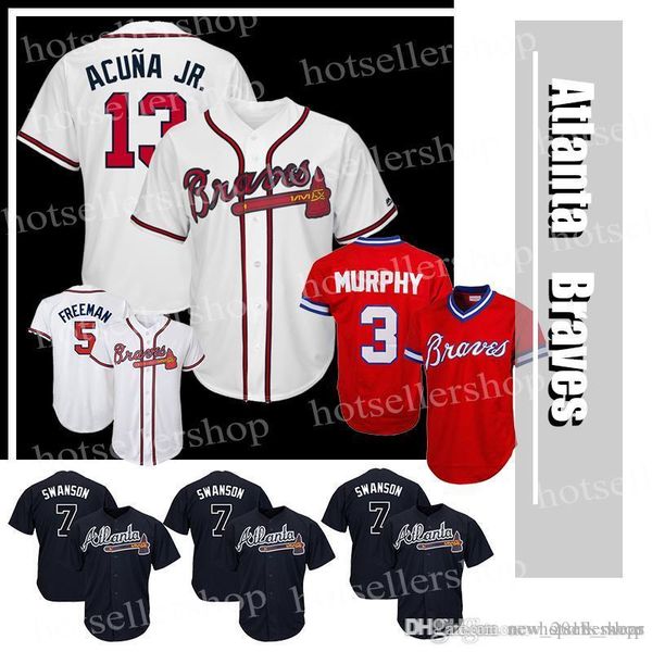 13 Acuna Acuña Jr. Atlanta Baseball Jersey Braves 44 Hank Aaron 10 Chipper Jones 5 Freddie Freeman 3 Dale Murphy 7 Dansby Swanson
13 Acuna Acuña Jr. Atlanta Baseball Jersey Braves 44 Hank Aaron 10 Chipper Jones 5 Freddie Freeman 3 Dale Murphy 7 Dansby Swanson