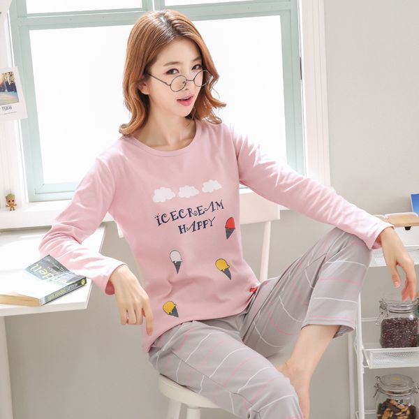 opansten women's cotton pajamas 14 styles home clothes plus size female nightwear autumn winter girl homewear nightie, Black;red
opansten women's cotton pajamas 14 styles home clothes plus size female nightwear autumn winter girl homewear nightie, Black;red