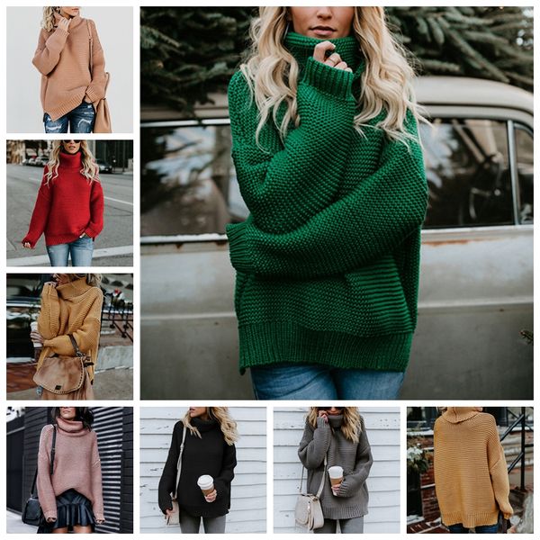 european solid color long-sleeved thick-line high-neck pullover sweater sweater. pink yellow red gray green black support mixed batch., White
european solid color long-sleeved thick-line high-neck pullover sweater sweater. pink yellow red gray green black support mixed batch., White