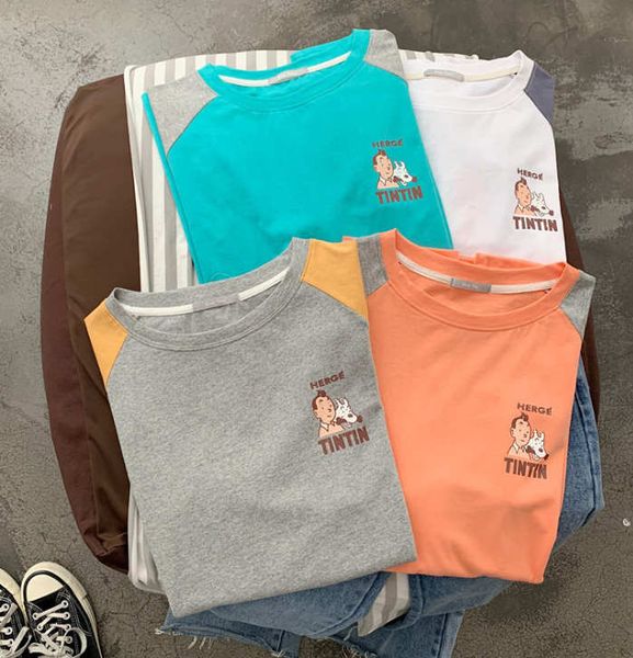 2020 summer womens designer t-shirts printed carton style short sleeve shirts casual loose breathable womens, White
2020 summer womens designer t-shirts printed carton style short sleeve shirts casual loose breathable womens, White