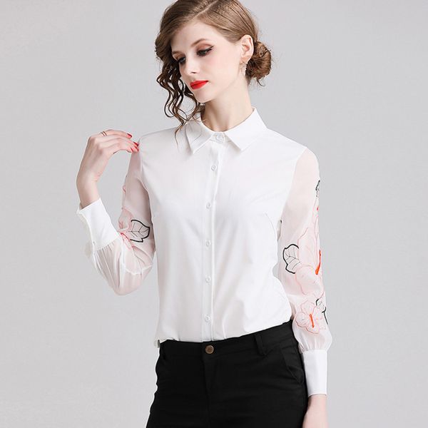 womens designer shirt season loose large size heavy embroidery lapel/polo collar long sleeve shirt womengpu7gpu7, White
womens designer shirt season loose large size heavy embroidery lapel/polo collar long sleeve shirt womengpu7gpu7, White