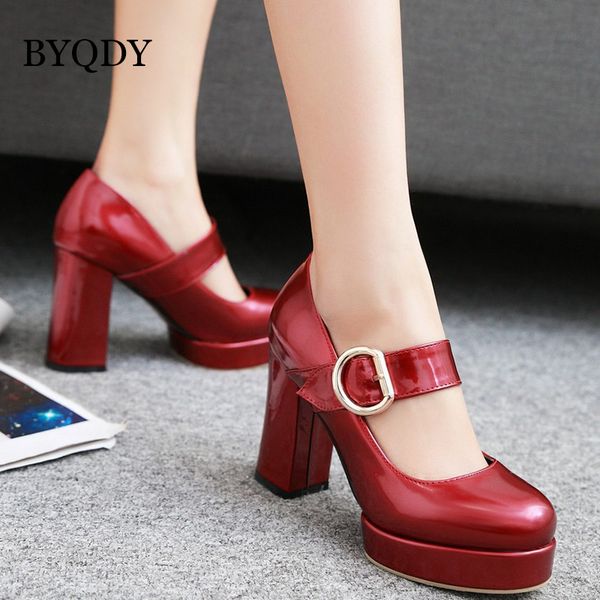 byqdy fashion office lady women mary jane shoes thick heels round toe buckle strap platform pumps party wedding prom footwear t200525, Black
byqdy fashion office lady women mary jane shoes thick heels round toe buckle strap platform pumps party wedding prom footwear t200525, Black