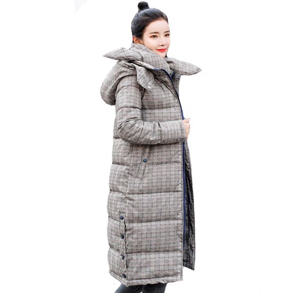women designer clothes design winter jacket women plaid warm thicken female long parka cotton padded coat chaqueta feminina invierno, Black
women designer clothes design winter jacket women plaid warm thicken female long parka cotton padded coat chaqueta feminina invierno, Black