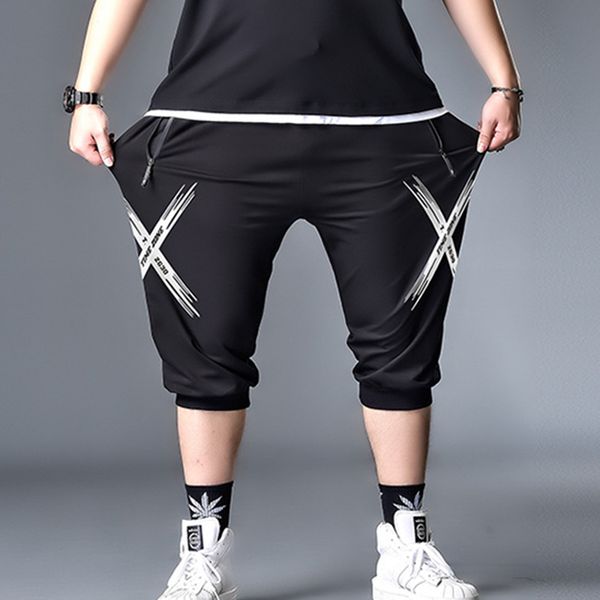 cropped pants sports plus size men dail casual zipper summer new loose pants for male new, Black
cropped pants sports plus size men dail casual zipper summer new loose pants for male new, Black