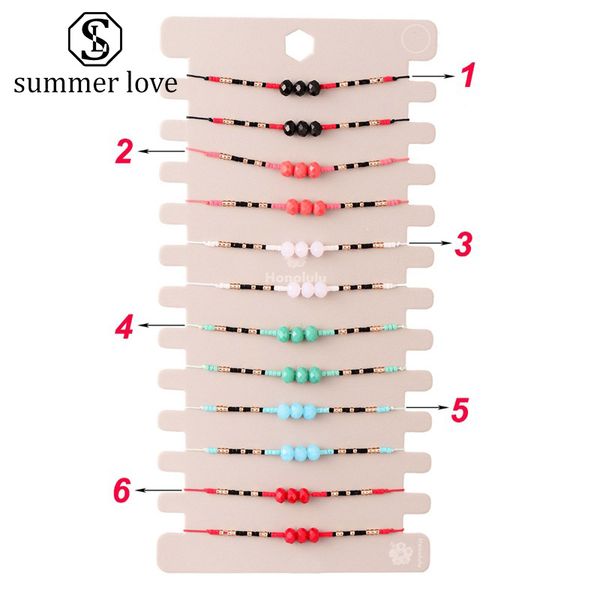 12pcs/set glass crystal beads charms bracelets for women 6 color adjustable handmade woven rope chain jewelry children birthday gift, Black
12pcs/set glass crystal beads charms bracelets for women 6 color adjustable handmade woven rope chain jewelry children birthday gift, Black