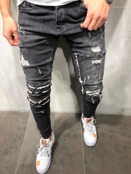 denim jeans mens black pencil pants slim fit biker hiphop skateboard jean pants spring designer skinny, Blue
denim jeans mens black pencil pants slim fit biker hiphop skateboard jean pants spring designer skinny, Blue