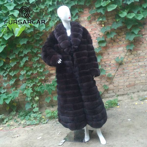 fursarcar 130 cm length women real fur coat new winter natural fur luxury detachable female jacket with turn-down collar, Black
fursarcar 130 cm length women real fur coat new winter natural fur luxury detachable female jacket with turn-down collar, Black