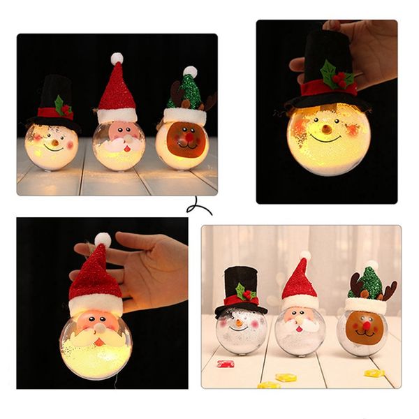 1pc christmas hanging decoration dolls foam snow transparent balls glowing ball ornament for christmas tree pendant home party
1pc christmas hanging decoration dolls foam snow transparent balls glowing ball ornament for christmas tree pendant home party